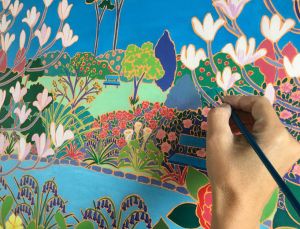Joanne Short commissioned to paint Trewidden Garden John Dyer Gallery
