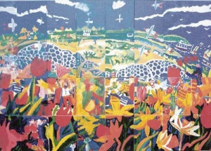John Dyer’s Bulb Mania painting Inspires Mencap Art John Dyer Gallery