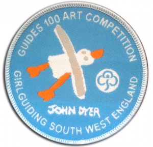 Embroidered John Dyer Badge to celebrate 100 years of Girl Guiding
