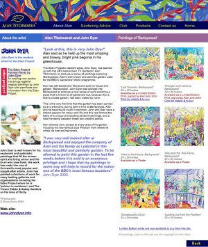 John Dyer Designs Alan Titchmarsh's New web site