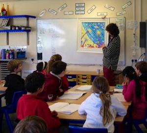 John Dyer Art Project at Winscombe Primary School, Somerset. John Dyer Gallery