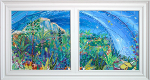 Gems Bolitho School Exhibition, Penzance with artist John Dyer and Joanne Short