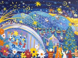 Eden Project Commission 'Time of Gifts' Festival Painting John Dyer Gallery
