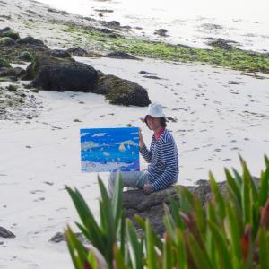 Sell out Exhibition on Tresco for John Dyer