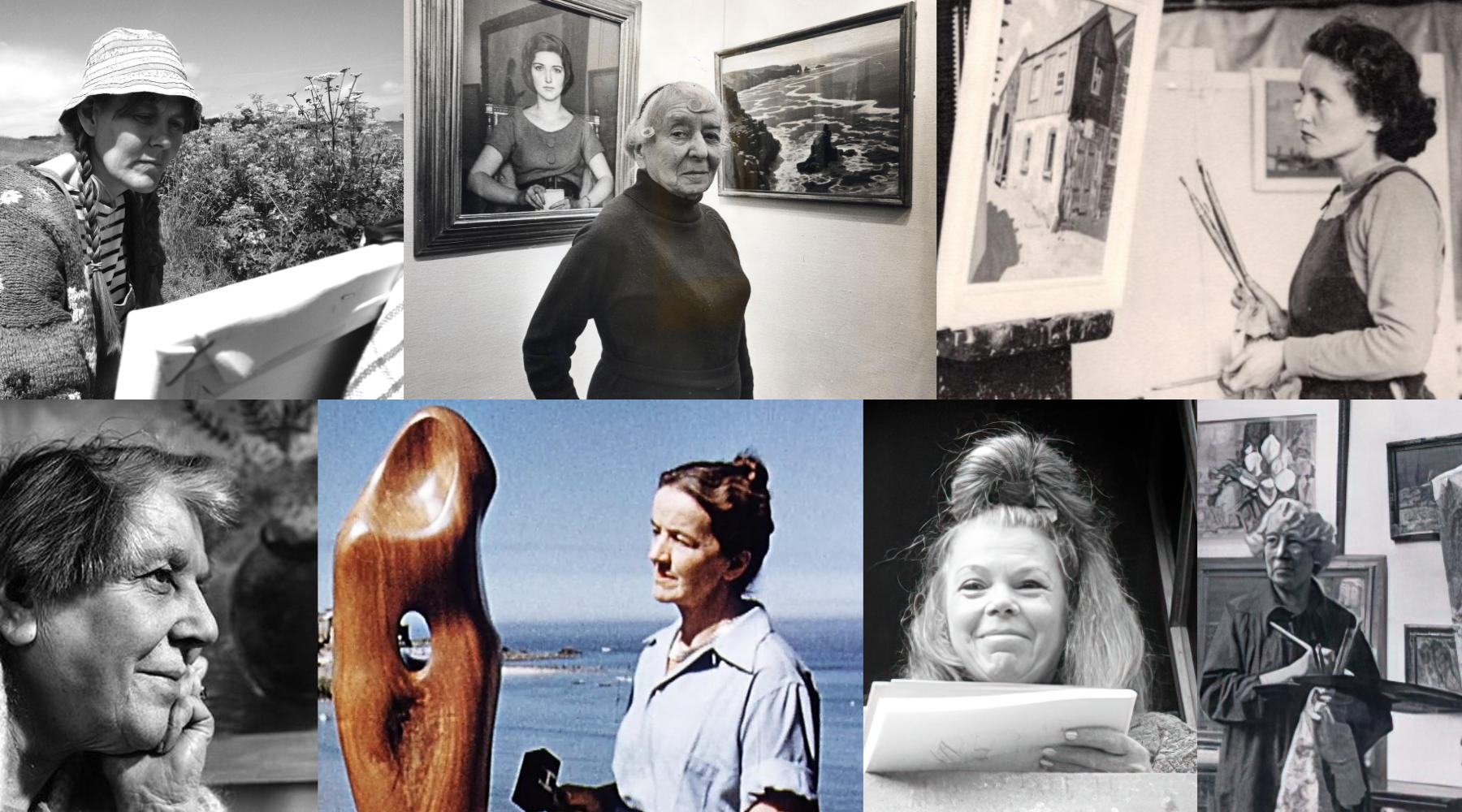 Cornish female artists - Joanne Short, Barbara Hepworth, Laura Knight, Winifred Nicholson, Joan Gillchrest, Dorothea Sharp, Wilhelmina Barns-Graham