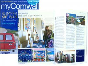 Gallery of the Month. John Dyer Gallery in myCornwall Magazine. Interview with artist John Dyer. John Dyer Gallery