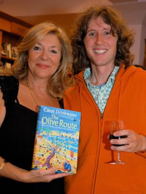 John Dyer paints for Carol Drinkwater “The Olive Route"