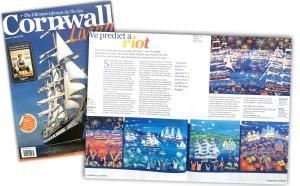Cornwall Living Magazine "We predict a riot" John Dyer Exhibition John Dyer Gallery