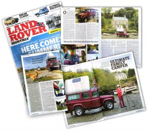 Land Rover Monthly Feature Artists' Dormobile Camper Landrover