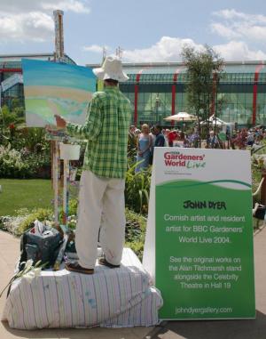 John Dyer Resident artist at BBC Gardeners’ World Live 2004 John Dyer Gallery