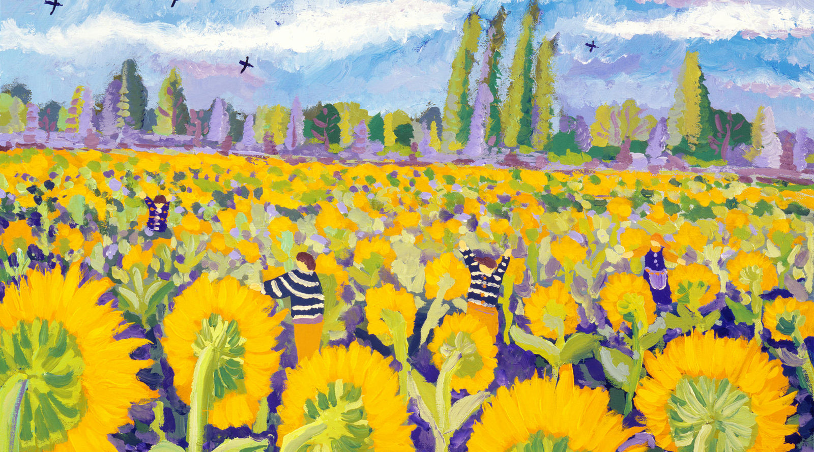 Exploring the Painting of a Sunflower - Sunflower Art Prints and Paintings John Dyer Gallery