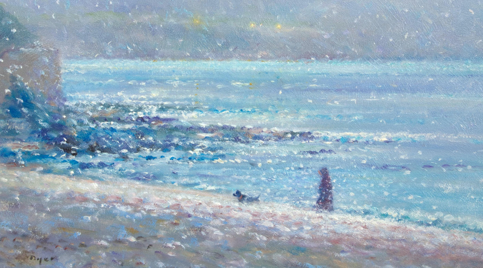 Falmouth Art Gallery Buy Ted Dyer Original Painting for the UK's Permanent Art Collection John Dyer Gallery