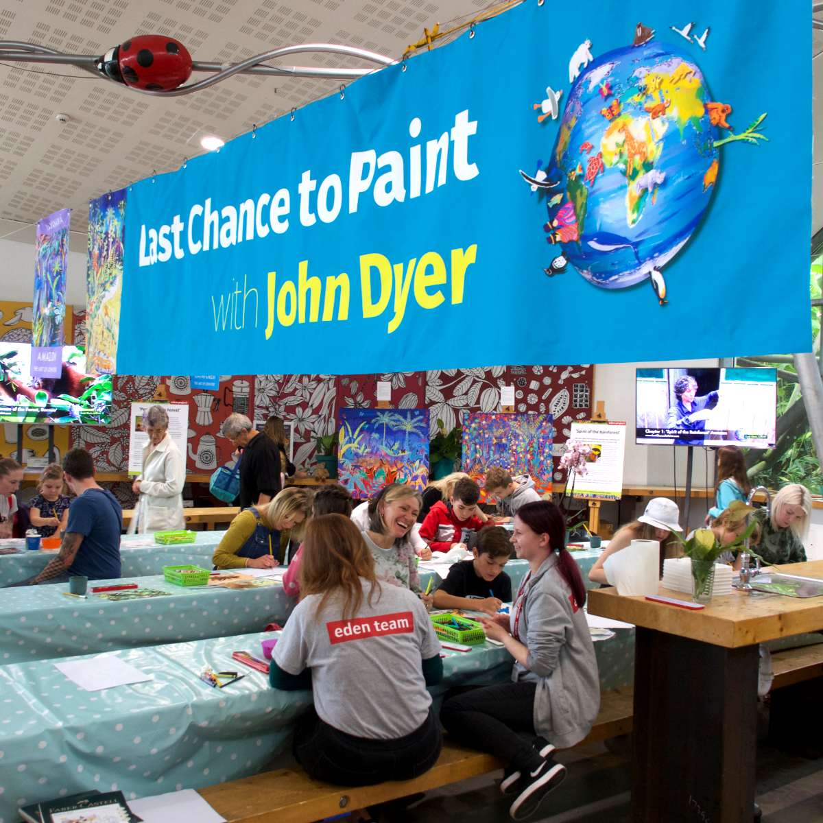 John Dyer Last Chance to Paint Exhibition at the Eden Project
