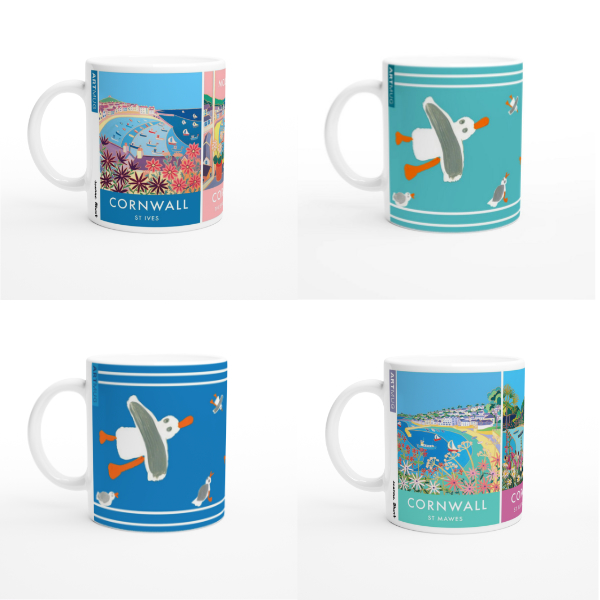 Collectible art mugs from Cornwall