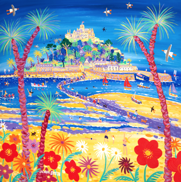 John Dyer signed limited edition print of St Michael's Mount in Cornwall