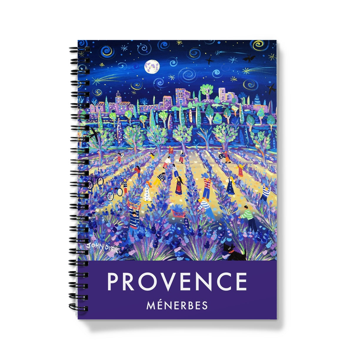 Lavender fields, Menerbes, Provence. Contemporary Art Notebook by John Dyer