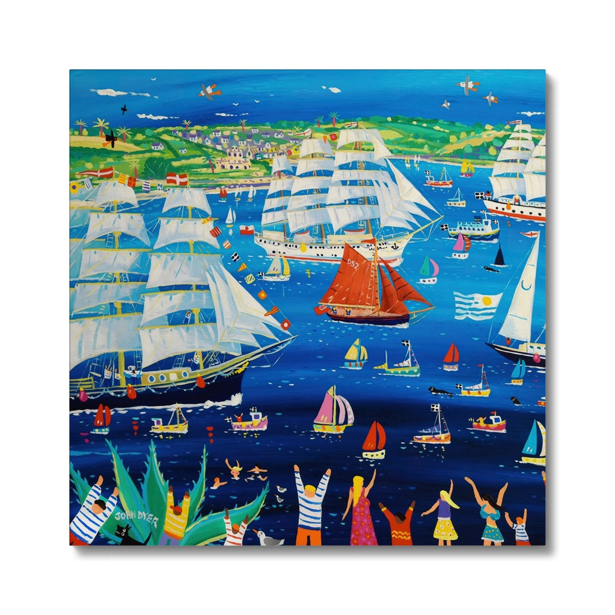 Canvas Art Print for the Falmouth Tall Ships Races 2023 by John Dyer