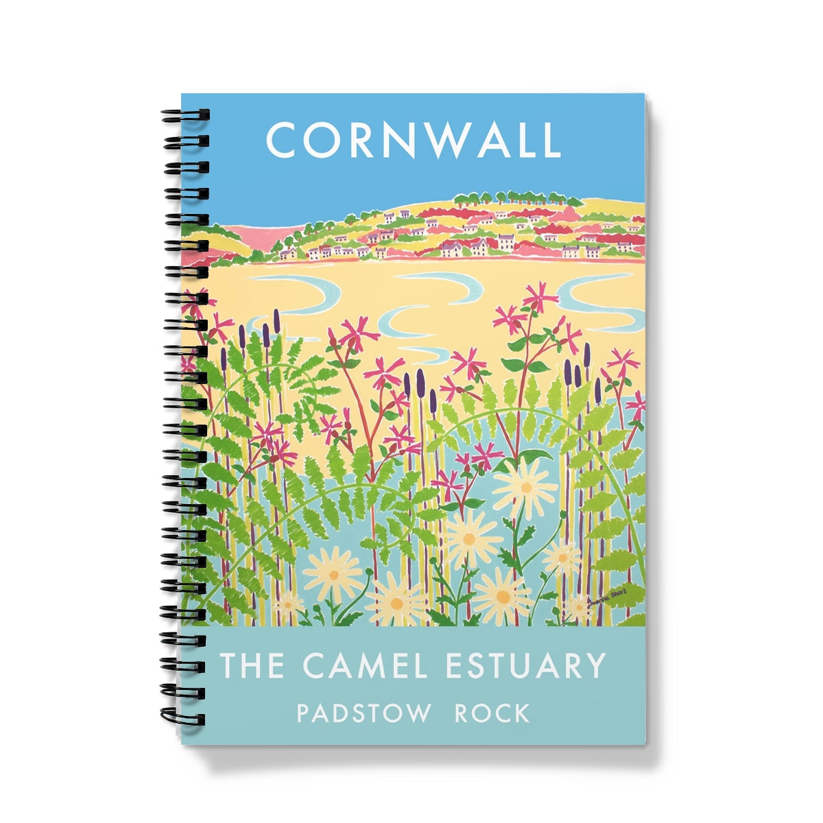 Camel Estuary, Padstow, Rock, Cornwall - Contemporary Art Notebook by Joanne Short