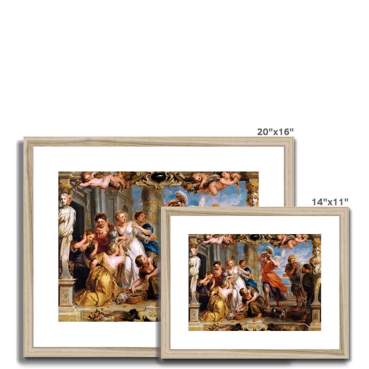 Peter Paul Rubens Greece Artwork. Framed Open Edition Art Print. &#39;Achilles Discovered by Ulysses among the Daughters of Lycomedes&#39; (1630-1635). Greek Art Gallery