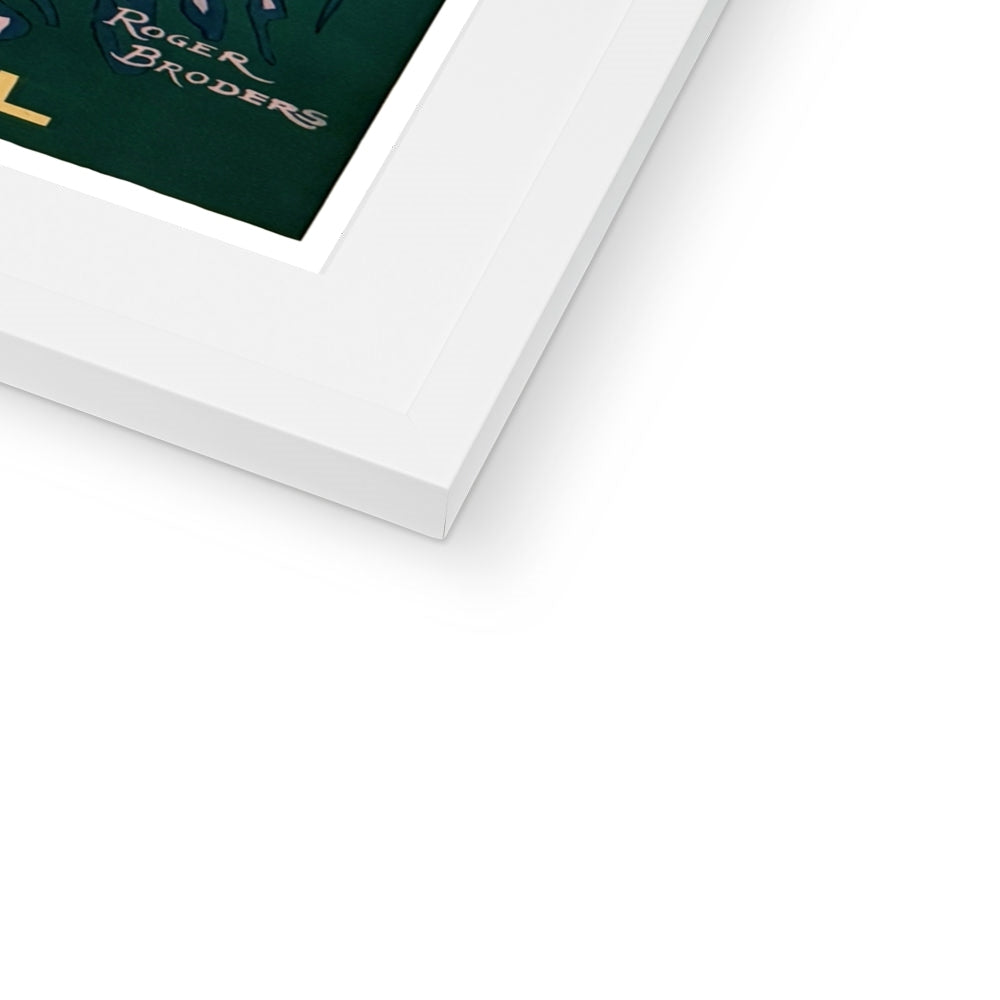 Vintage Travel Poster Print of Monte-Carlo, Monaco by Roger Broders. Open Edition Fine Art Print. Historic Art Framed and Mounted Print