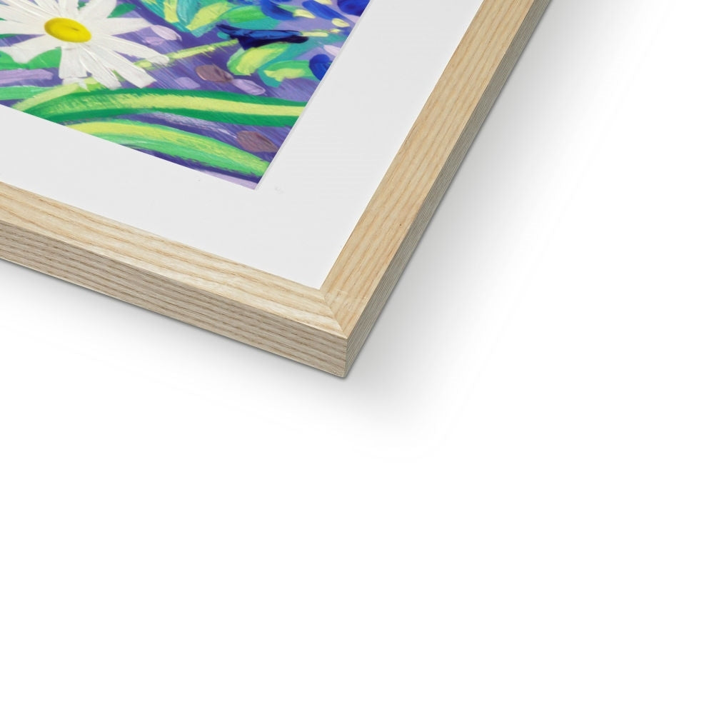 John Dyer Framed Open Edition Cornish Fine Art Print. 'Picking the Agapanthus, Mount's Bay'.