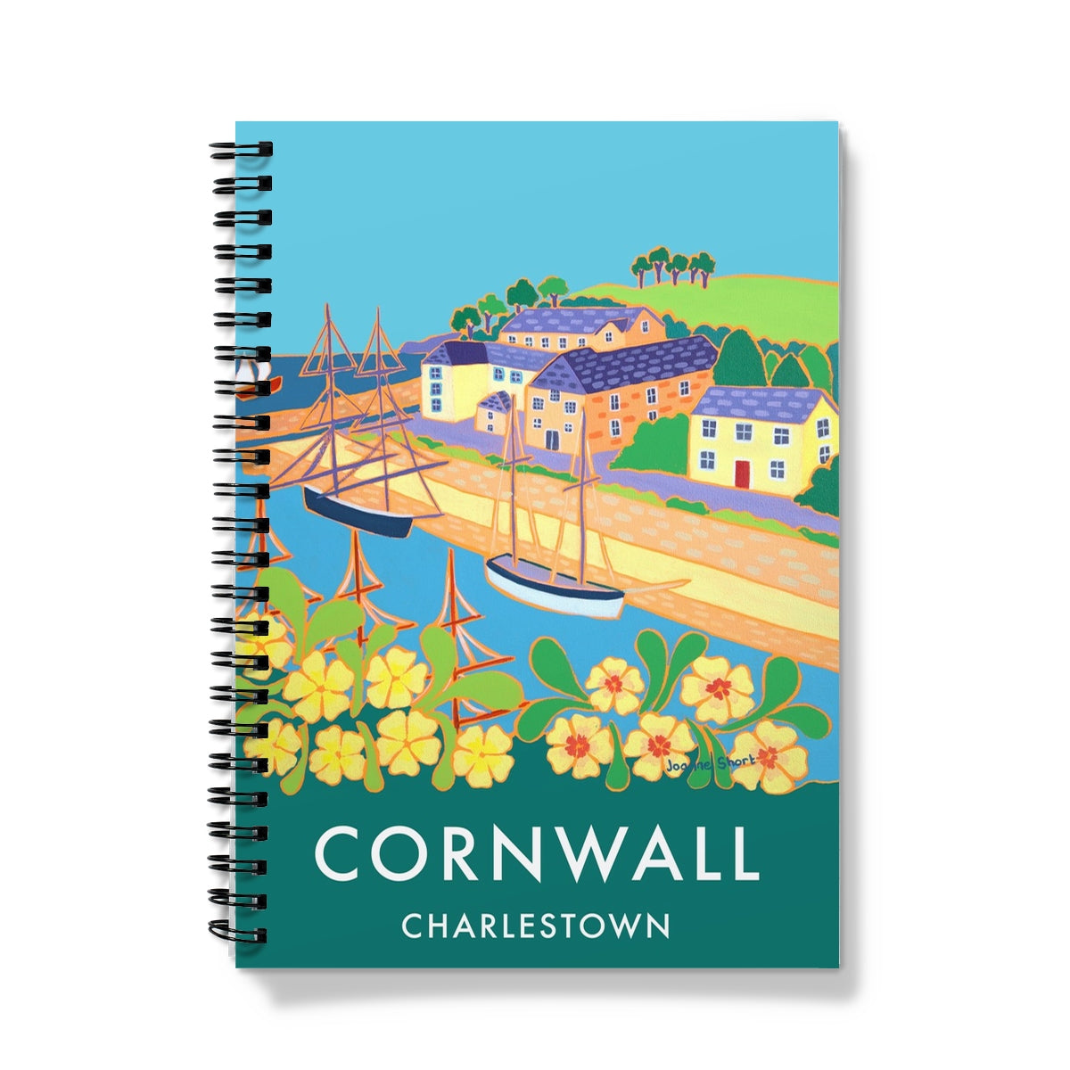 Charlestown Harbour, Cornwall Contemporary Art Notebook by Joanne Short