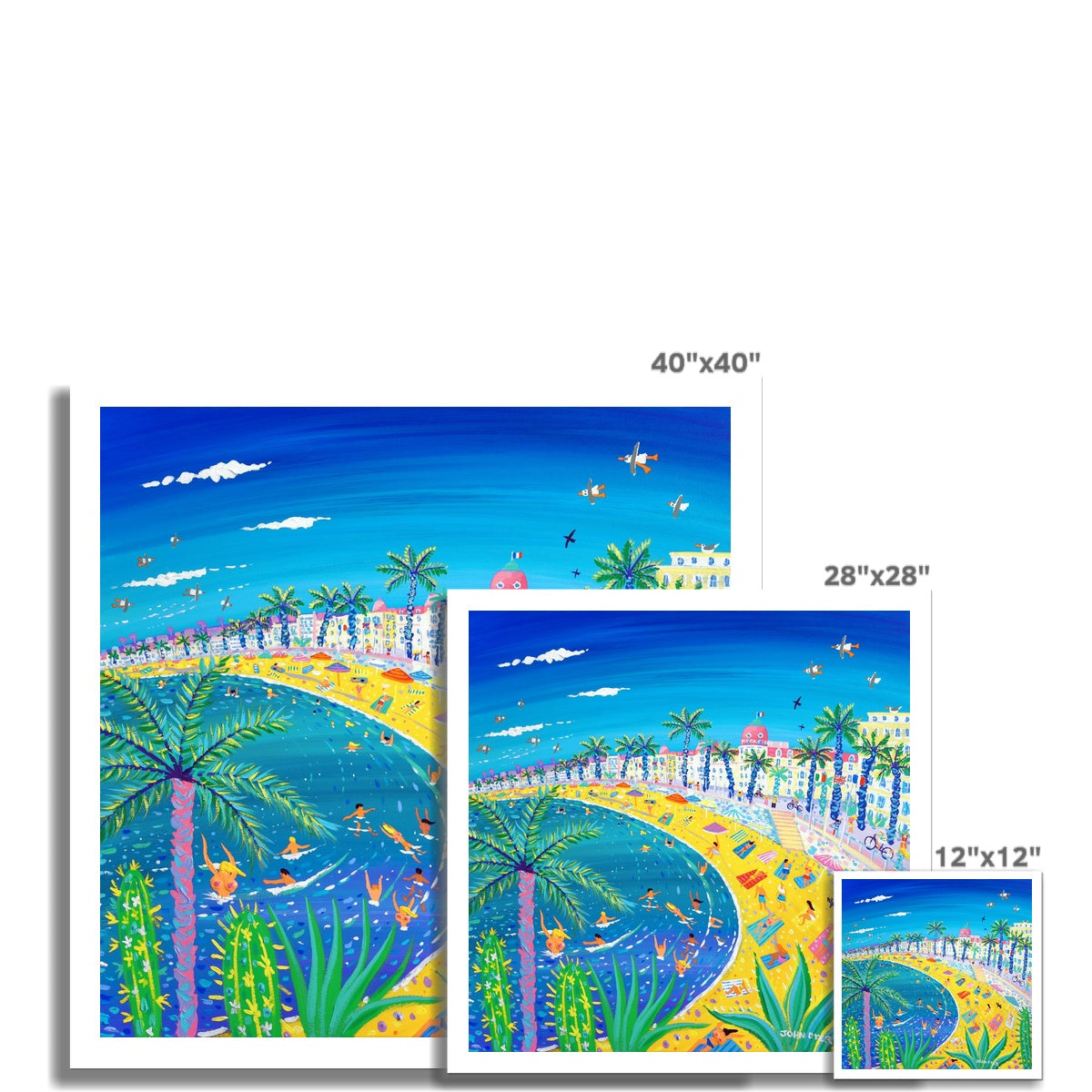 John Dyer Fine Art French Print 'Sexy Curves, Nice'. Open Edition Art Print of France