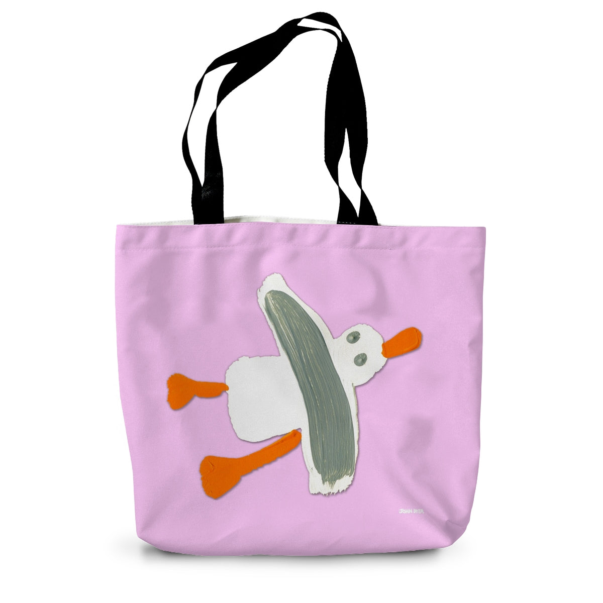 Cornish Seagull by John Dyer Pink Canvas Tote Bag