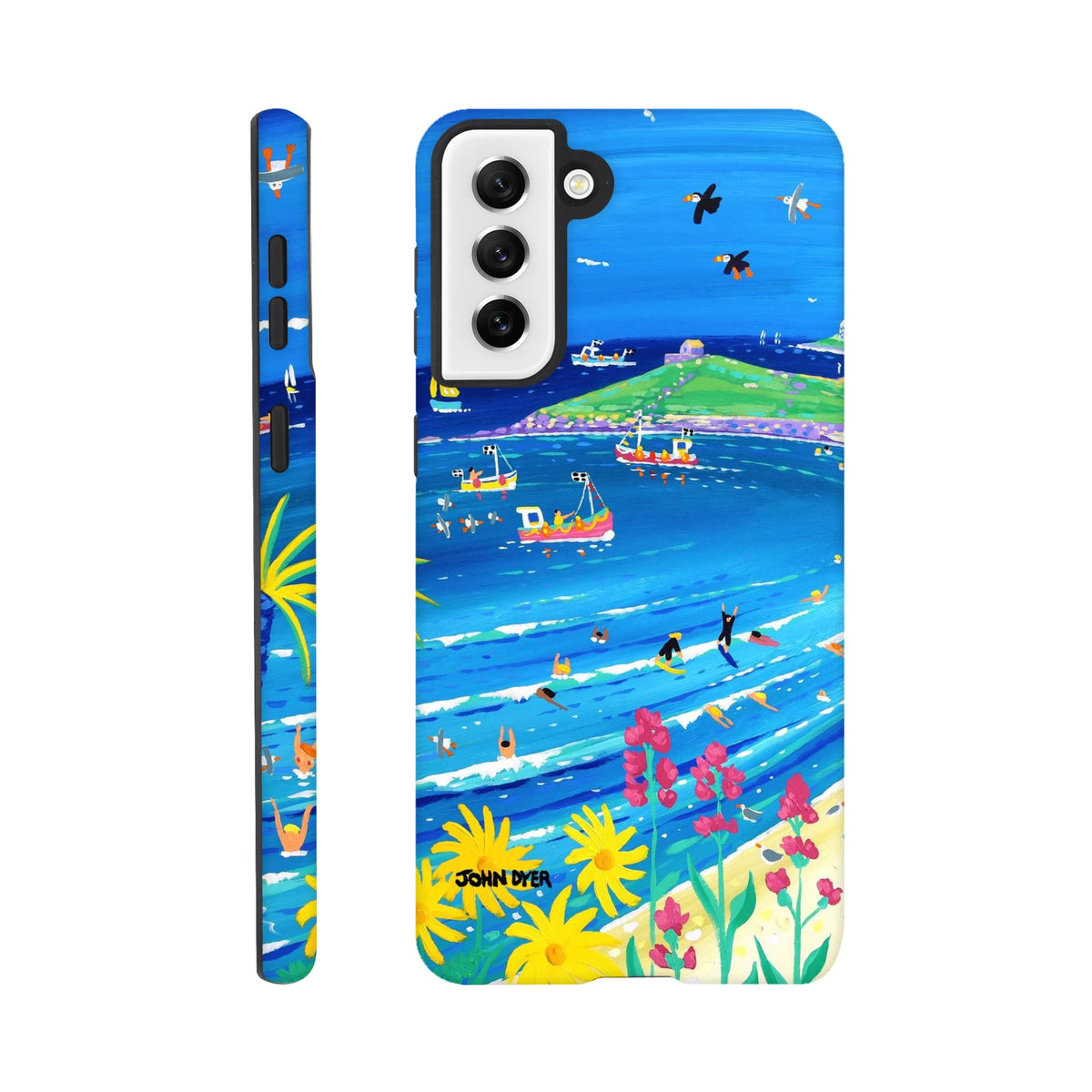 Tough Art Phone Case. Porthmeor Beach, St Ives by Cornish Artist John Dyer.