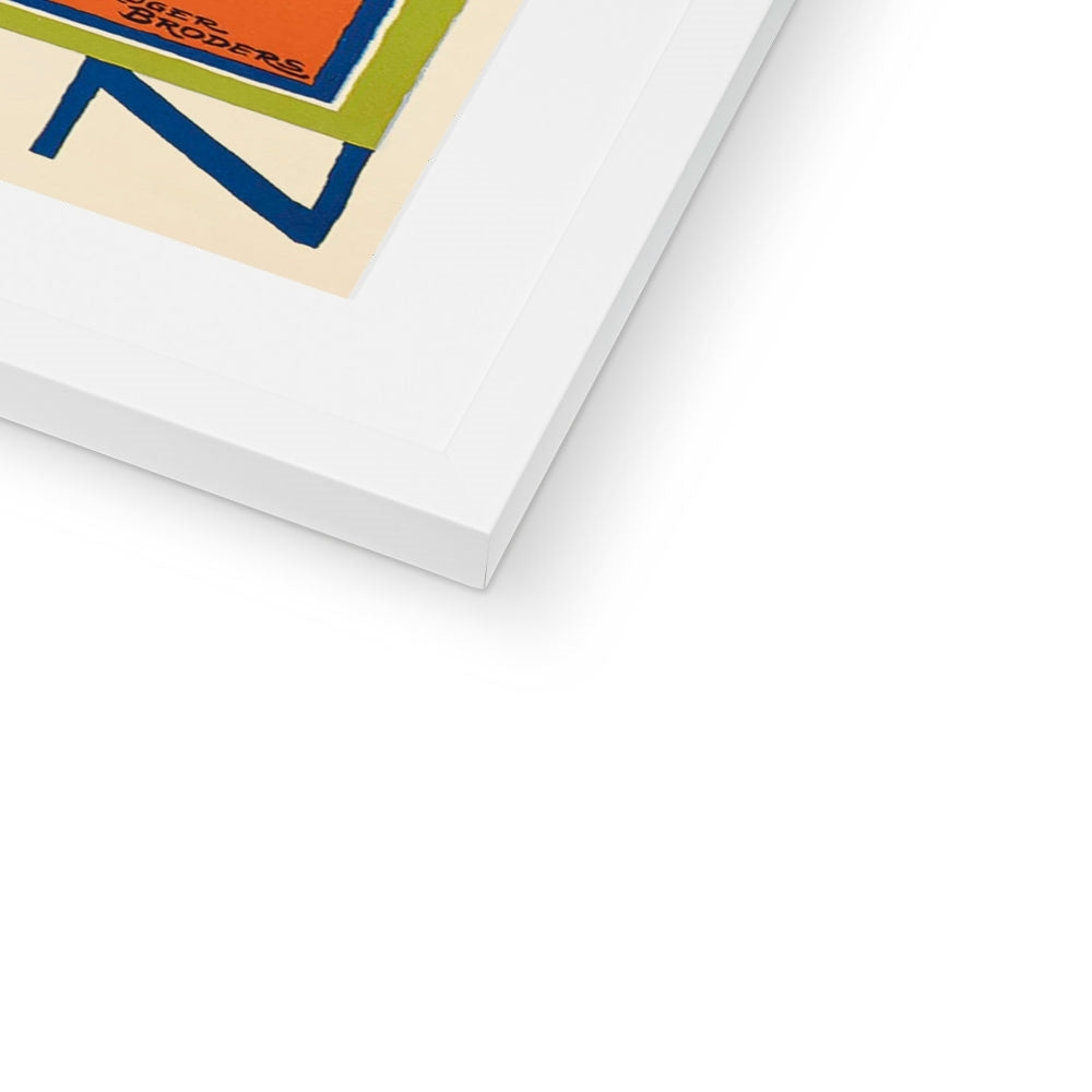 Vintage Travel Poster Print of Menton, France by Roger Broders. Open Edition Fine Art Print. Historic Art Framed and Mounted Print