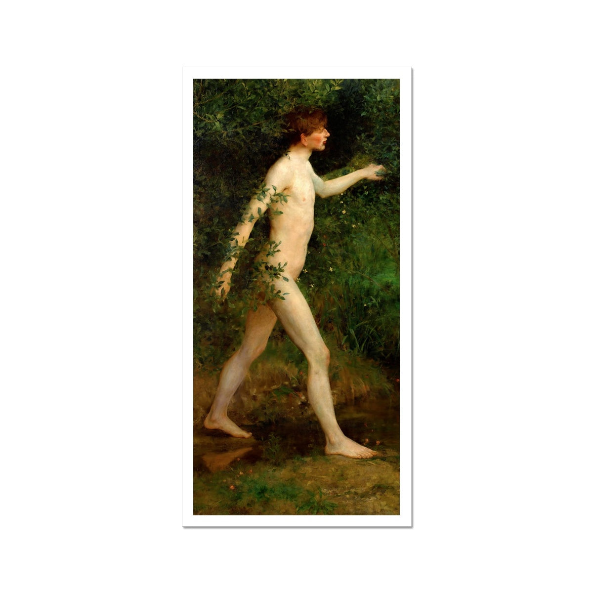 Henry Scott Tuke Open Edition Art Print. A Woodland Bather. Art Gallery Historic Art
