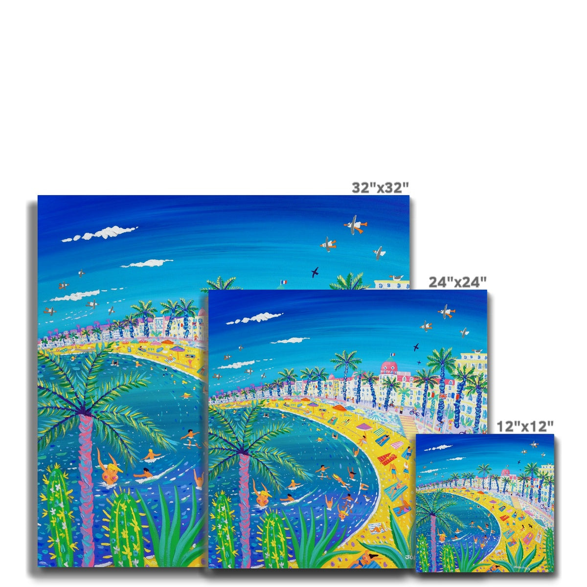 Sexy Curves, Nice, France. Hotel Negresco. Canvas Art Print by John Dyer