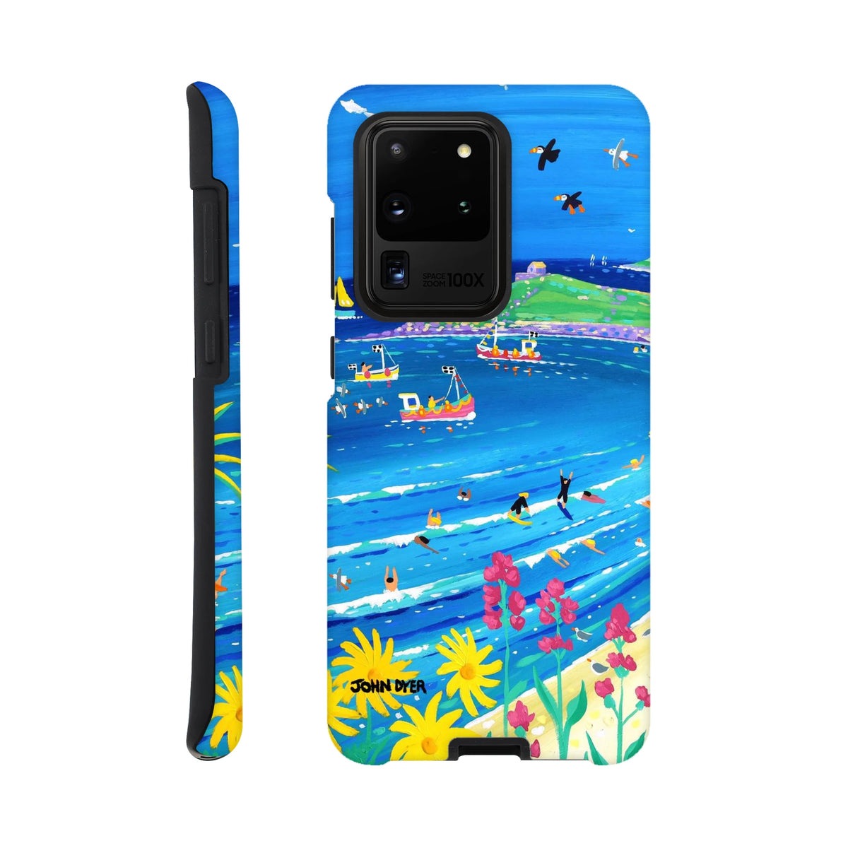 Tough Art Phone Case. Porthmeor Beach, St Ives by Cornish Artist John Dyer.