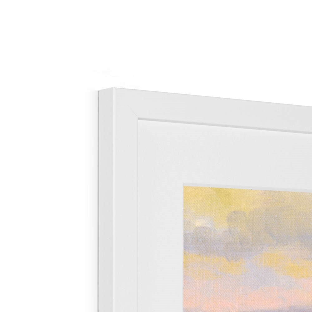 'Evening on the Cliffs' by Ted Dyer. Framed Open Edition Coastal Cornish Fine Art Print.