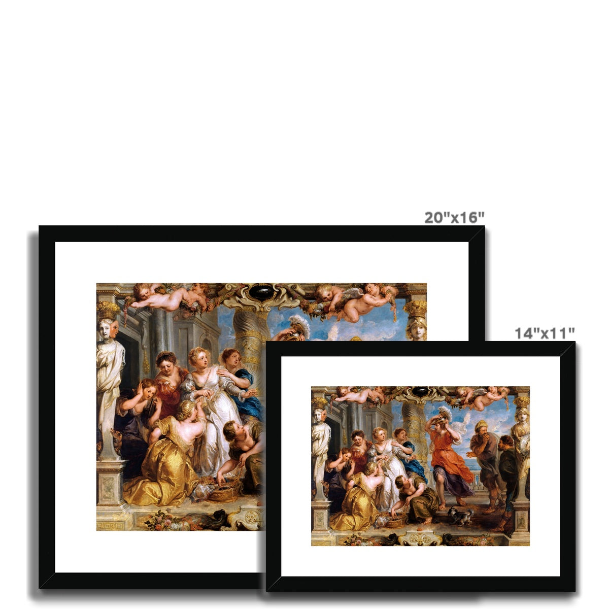 Peter Paul Rubens Greece Artwork. Framed Open Edition Art Print. &#39;Achilles Discovered by Ulysses among the Daughters of Lycomedes&#39; (1630-1635). Greek Art Gallery