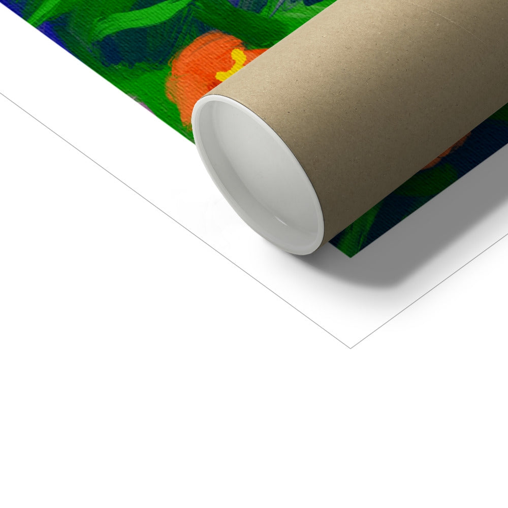 John Dyer Greece Artwork. Open Edition Greek Art Print of Corfu. 'Strolling Past Corfu Cats, Agios Gordios, Greece'. Greek Art Gallery