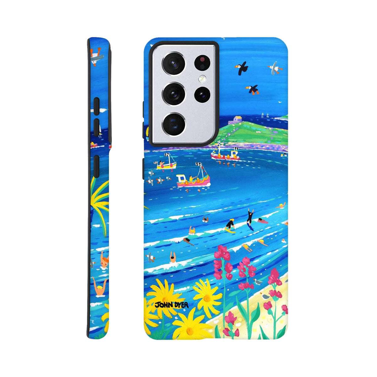 Tough Art Phone Case. Porthmeor Beach, St Ives by Cornish Artist John Dyer.