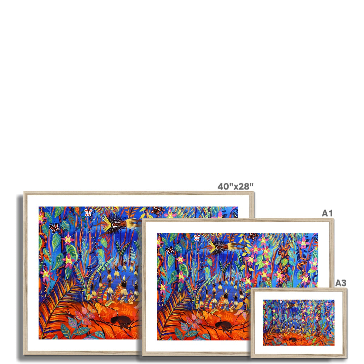 John Dyer Framed Open Edition Rainforest Art Print. &#39;The Creation of Ayahuasca in the Amazon Rainforest&#39;