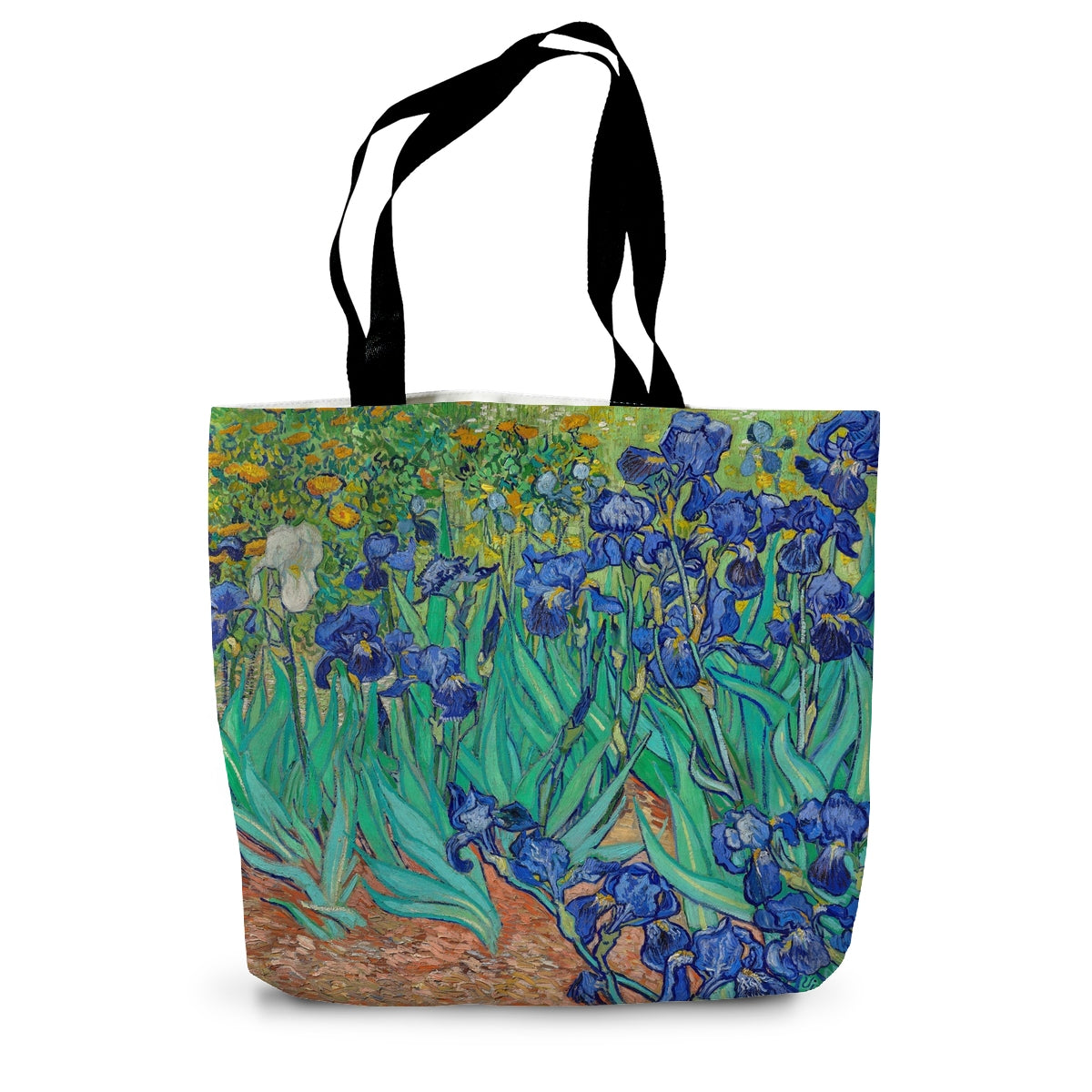 Blue Irises by Vincent Van Gogh. Classic Art Canvas Tote Bag