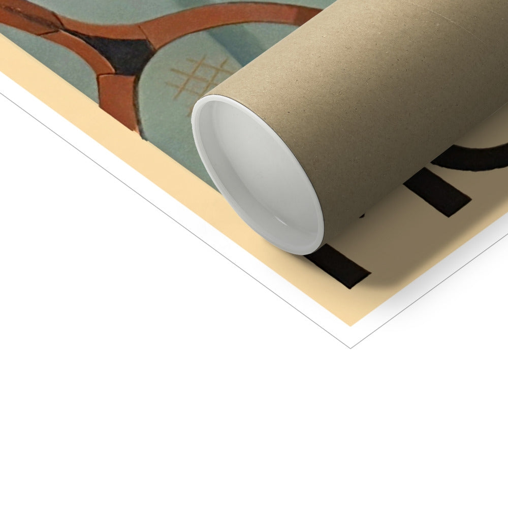 Vintage Travel Poster Print of the Monaco Monte-Carlo Masters Tennis, by Roger Broders. Open Edition Fine Art Print. Historic Art