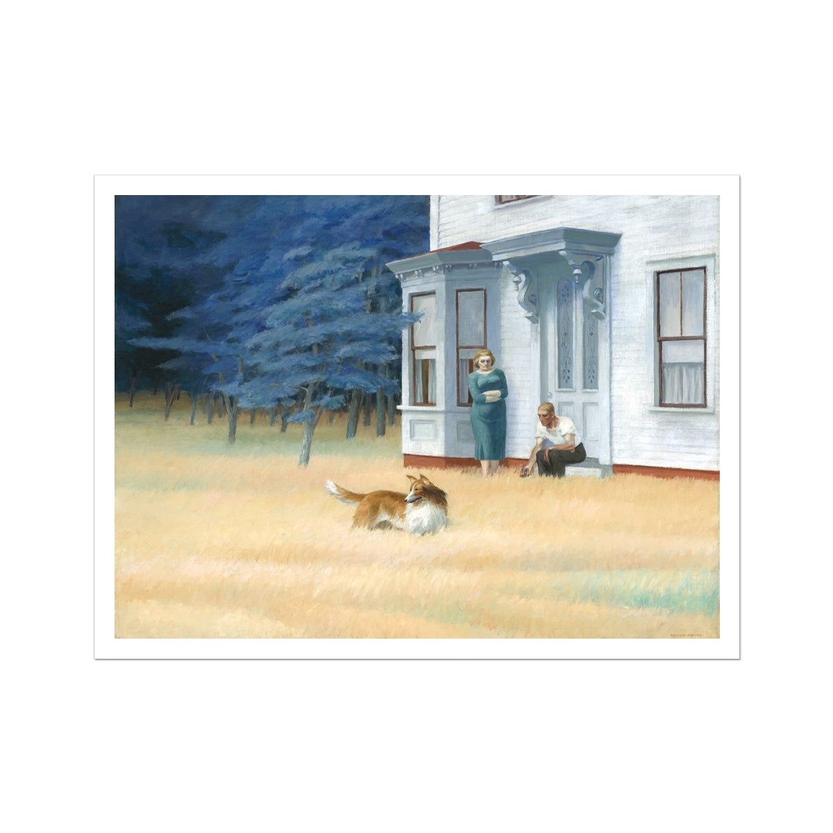 Cape Cod Evening by Edward Hopper. Open Edition Fine Art Print. Historic Art