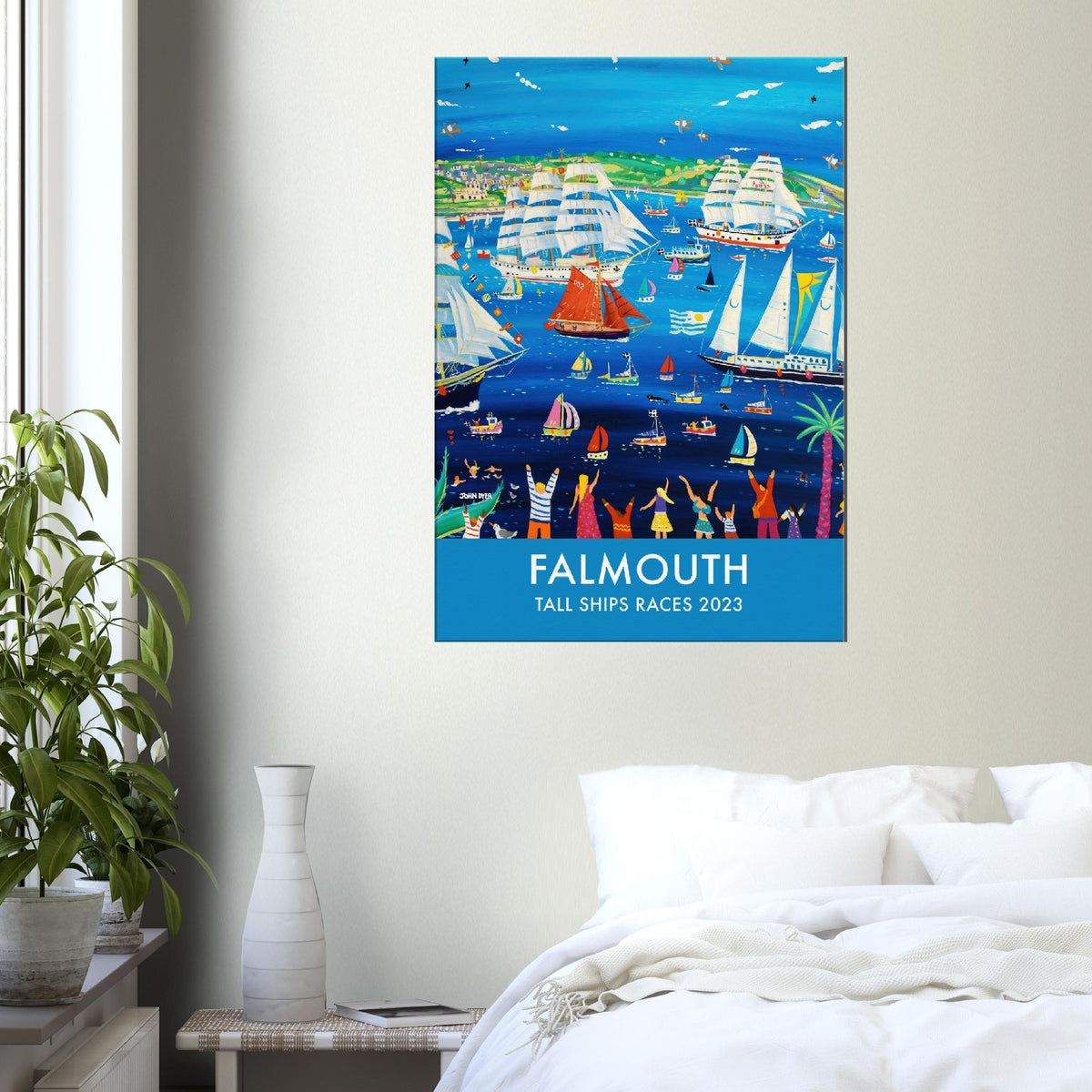 Canvas Art Print by John Dyer of the Falmouth Tall Ships Races 2023 from our Cornwall Art Gallery