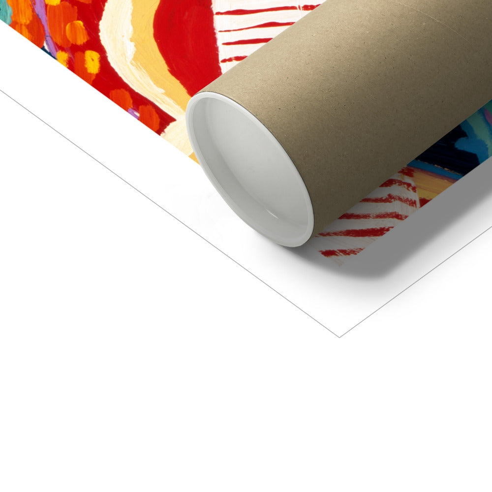 John Dyer Open Edition Seaside Art Print. 'Flags on the Palace Pier, Brighton'