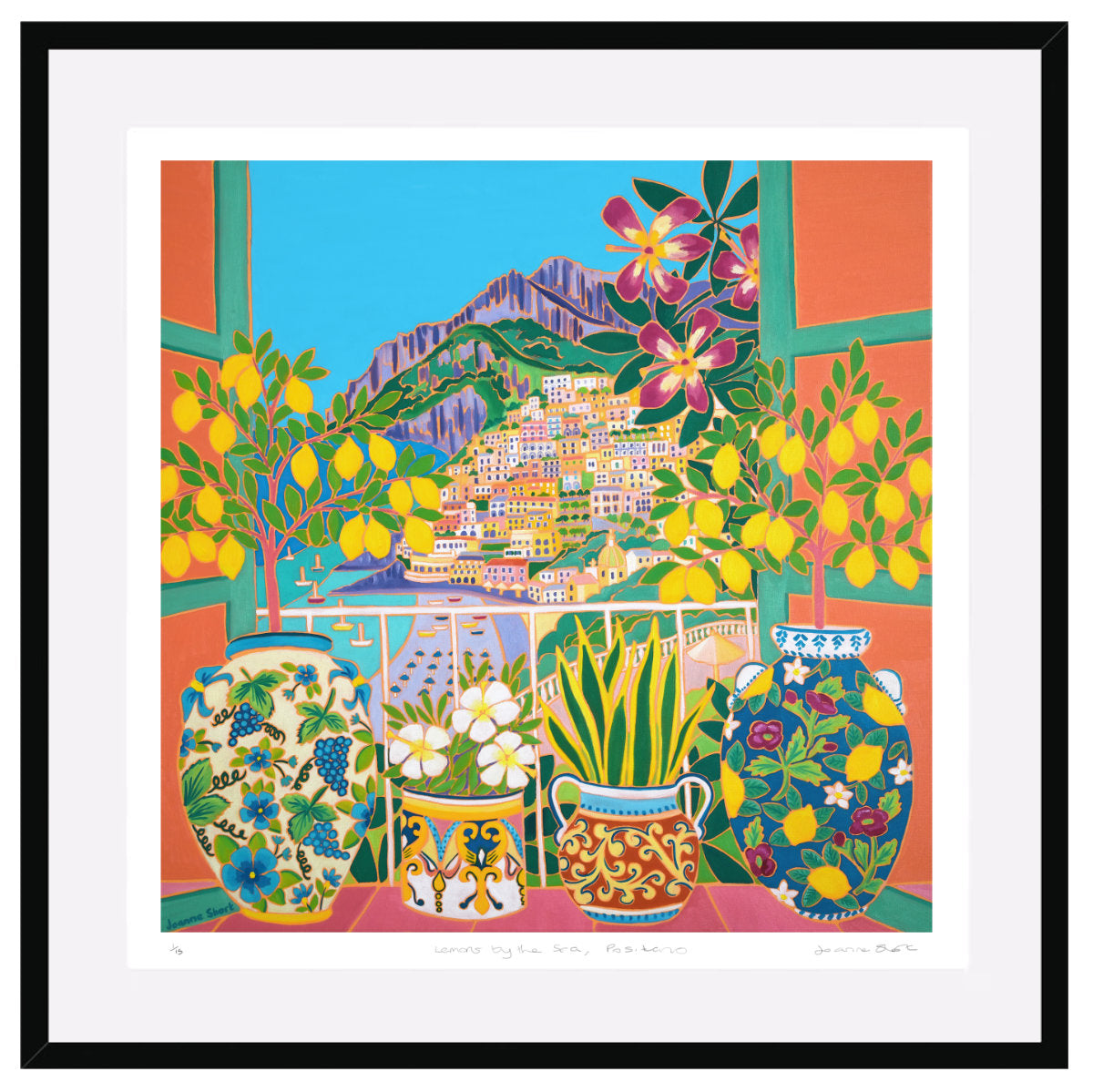 Joanne Short Special Limited Edition Print &#39;Lemons by the Sea, Positano, Italy&#39;