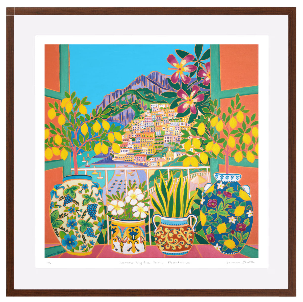 Joanne Short Special Limited Edition Print &#39;Lemons by the Sea, Positano, Italy&#39;