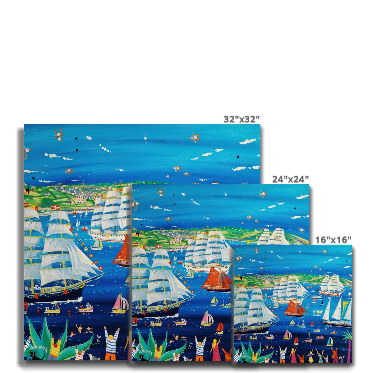 The Official Canvas Art Print for the Falmouth Tall Ships Races 2023 by John Dyer