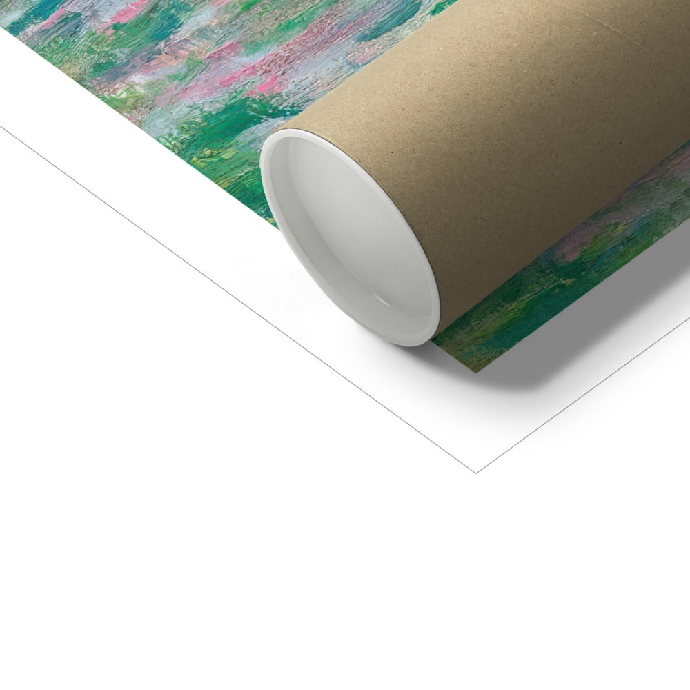 'Coucher De Soleil À Pourville, Pleine Mer' Seascape by Claude Monet. Open Edition Fine Art Print. Historic Art