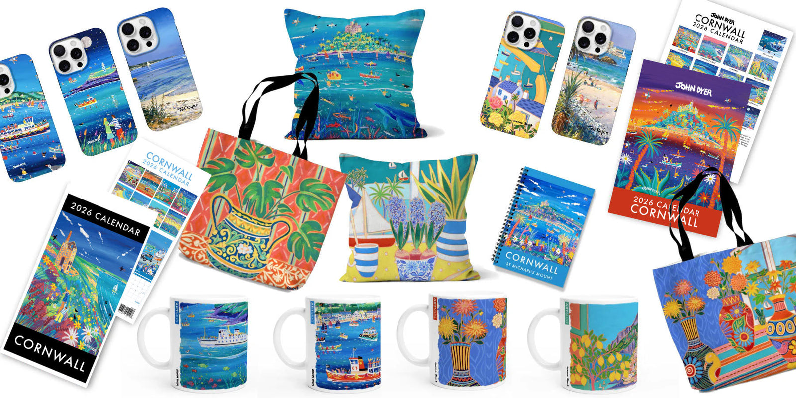 Artist designed gifts from Cornwall - John Dyer Gallery range