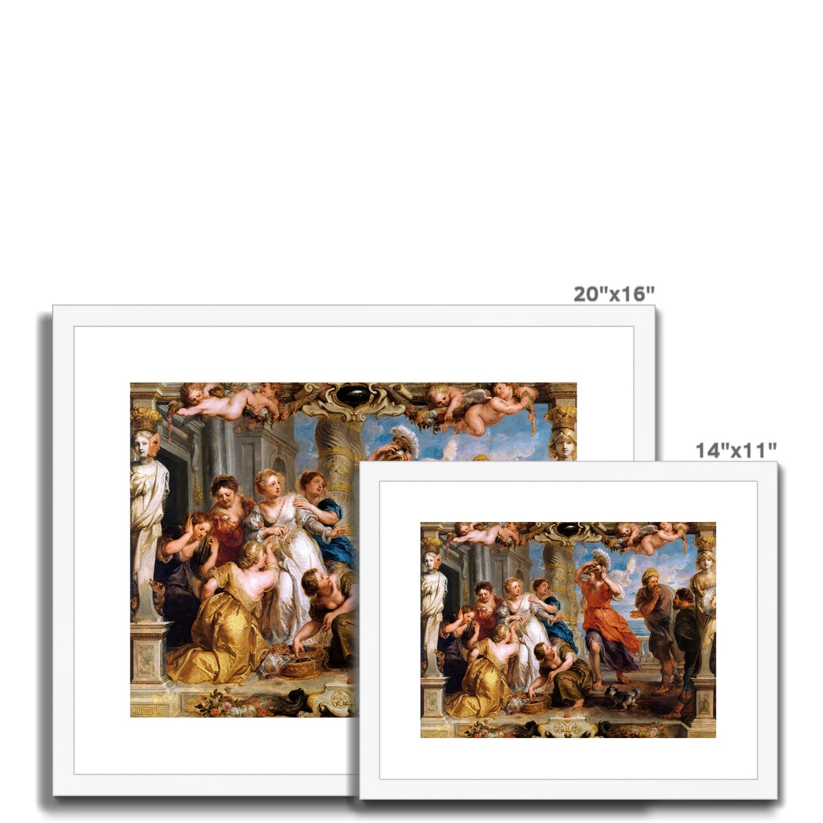 Peter Paul Rubens Greece Artwork. Framed Open Edition Art Print. &#39;Achilles Discovered by Ulysses among the Daughters of Lycomedes&#39; (1630-1635). Greek Art Gallery