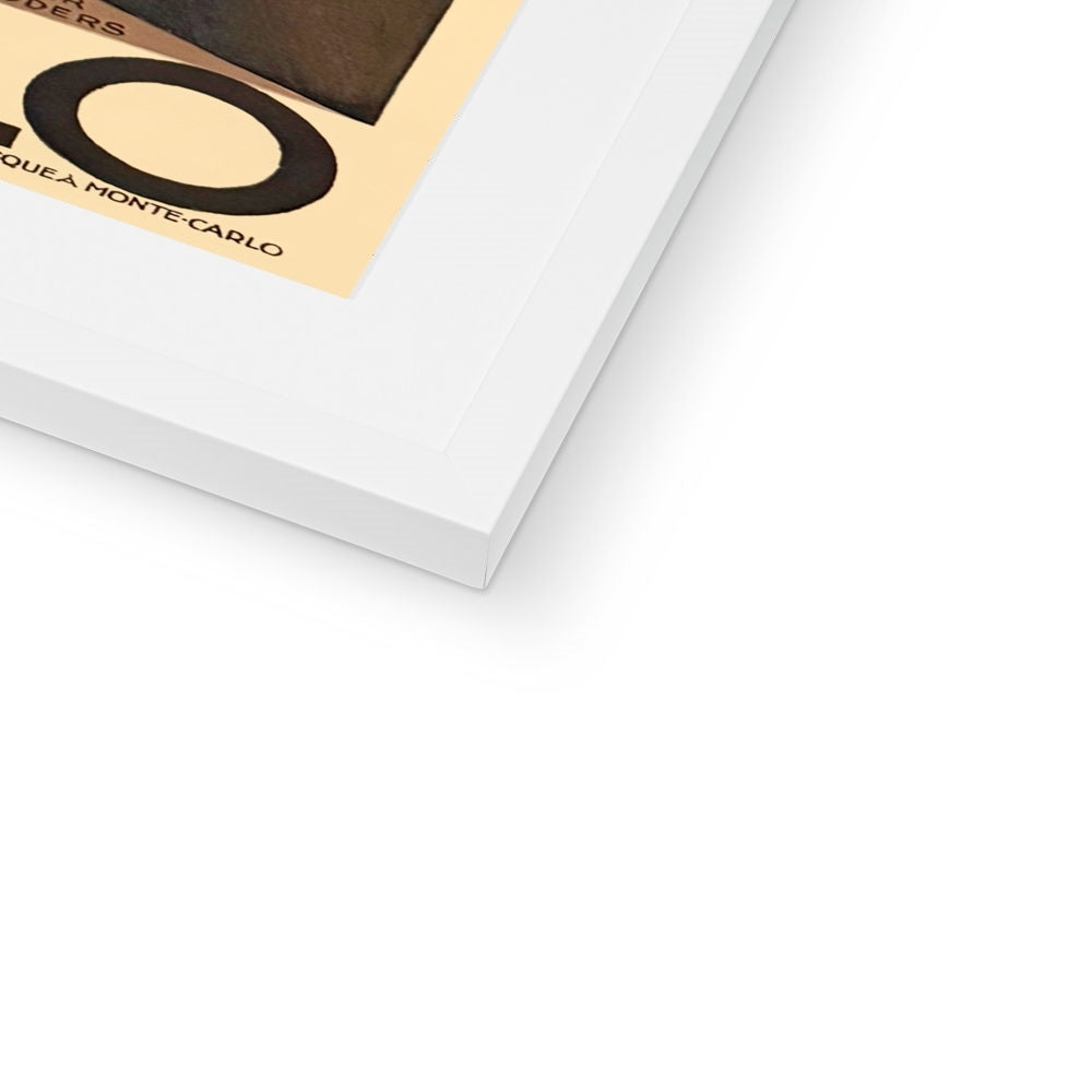 Vintage Travel Poster Print of Monte-Carlo Masters Tennis, Monaco by Roger Broders. Open Edition Fine Art Print. Historic Art Framed and Mounted Print